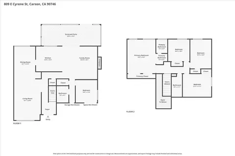 Floorplan - 809 E Cyrene St, Carson, CA 90746 photo 3 of 3