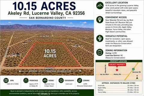 0 Akeley Rd, Lucerne Valley, CA 92356