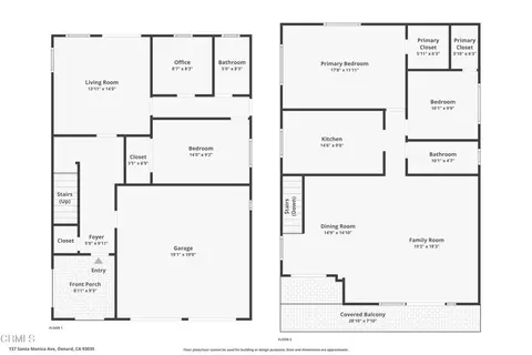 Floorplan - 137 Santa Monica Ave, Oxnard, CA 93035 photo 1 of 2