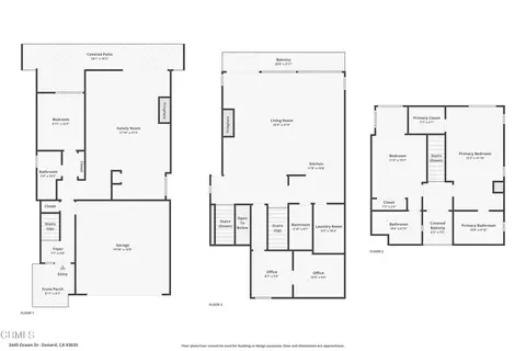Floorplan - 3445 Ocean Dr, Oxnard, CA 93035 photo 3 of 4