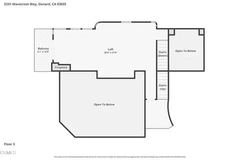 Floorplan - 5331 Wavecrest Way, Oxnard, CA 93035 photo 5 of 6