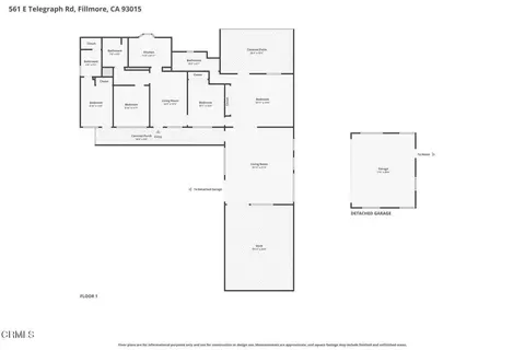 Floorplan - 561 E Telegraph Rd, Fillmore, CA 93015 photo 2 of 4