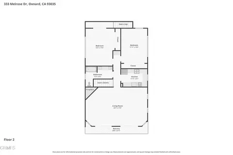 Floorplan - 333 Melrose Dr, Oxnard, CA 93035 photo 5 of 5