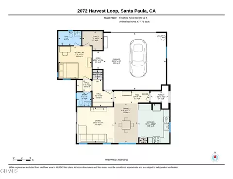 Floorplan - 2072 Harvest Loop, Santa Paula, CA 93060 photo 2 of 2