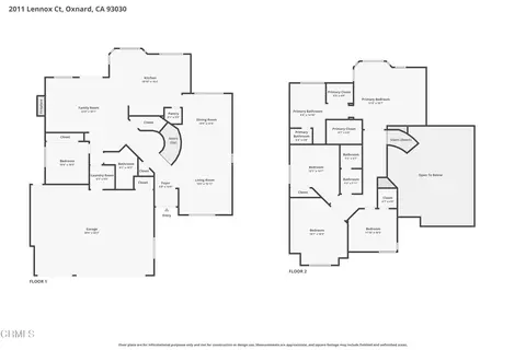Floorplan - 2011 Lennox Ct, Oxnard, CA 93030 photo 1 of 1