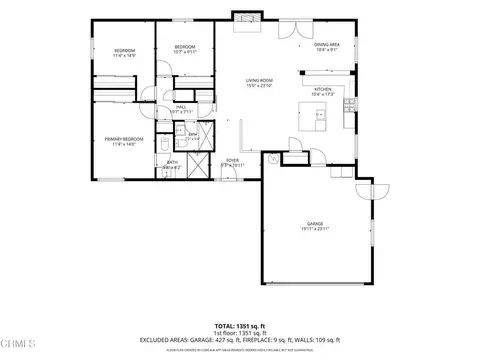 Floorplan - 1953 Almanor St, Oxnard, CA 93036 photo 1 of 1