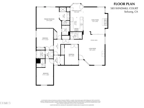 Floorplan - 585 Windmill Ct, Solvang, CA 93463 photo 1 of 1