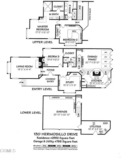 Floorplan - 130 Hermosillo Rd, Montecito, CA 93108 photo 1 of 1