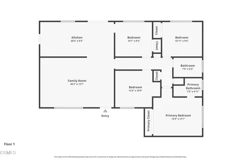 Floorplan - 555 Del Sur Way, Oxnard, CA 93033 photo 1 of 1