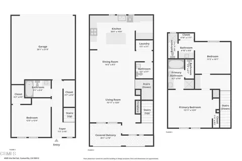 Floorplan - 4505 Via Del Sol, Camarillo, CA 93012 photo 4 of 4