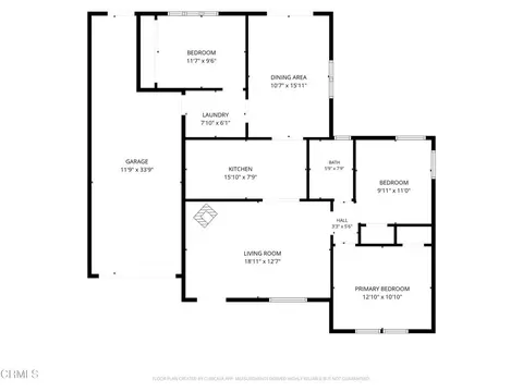Floorplan - 326 Larmier Ave, Oak View, CA 93022 photo 1 of 1