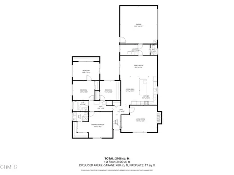 Floorplan - 1920 Pamela St, Oxnard, CA 93036 photo 1 of 1