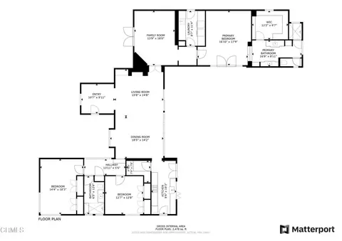 Floorplan - 708 Cuyama Rd, Ojai, CA 93023 photo 1 of 1