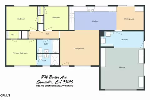 Floorplan - 894 Barton Ave, Camarillo, CA 93010 photo 1 of 1