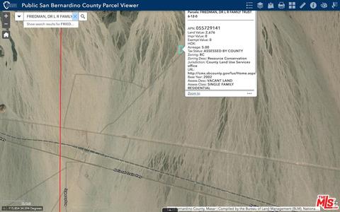 0 No Address Issued, Amboy, CA 92304