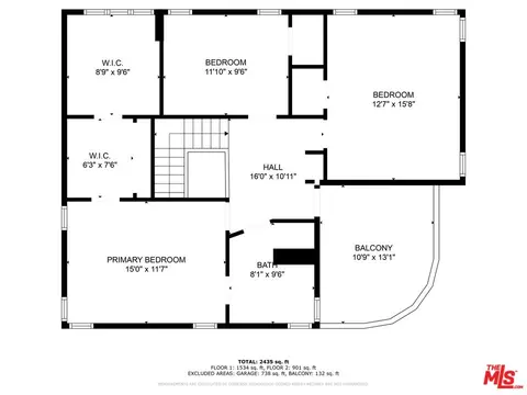 Floorplan - 1328 Randall St, Glendale, CA 91201 photo 2 of 3