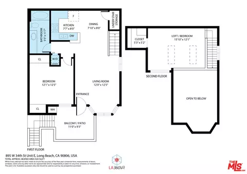 Floorplan - 895 W 34th St #E, Long Beach, CA 90806 photo 1 of 1