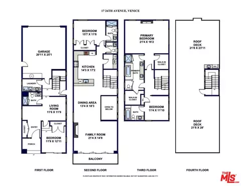 Floorplan - 17 26th Ave, Venice, CA 90291 photo 1 of 1