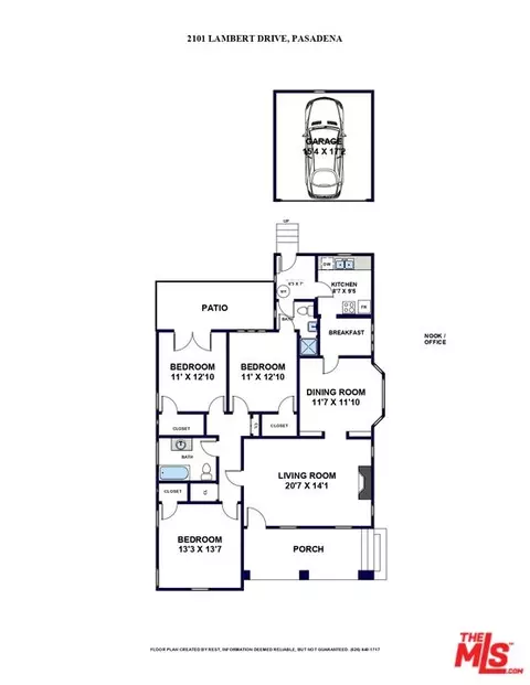 Floorplan - 2101 Lambert Dr, Pasadena, CA 91107 photo 1 of 1