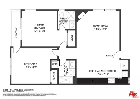 Floorplan - 2138 E 1st St #6, Long Beach, CA 90803 photo 1 of 1