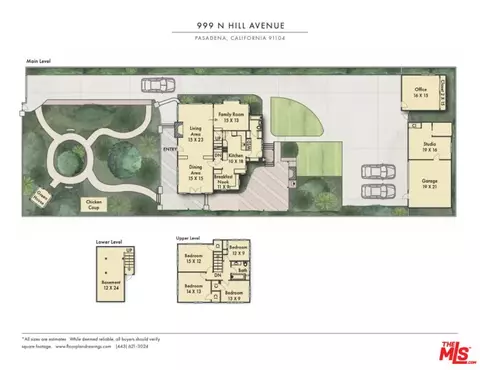 Floorplan - 999 N Hill Ave, Pasadena, CA 91104 photo 1 of 1