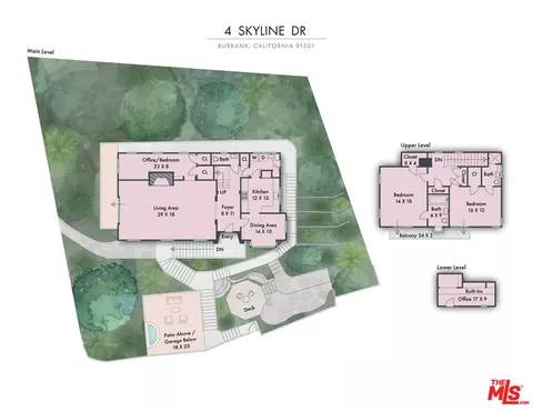 Floorplan - 4 Skyline Dr, Burbank, CA 91501 photo 1 of 1