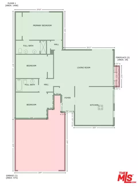 Floorplan - 650 Elsmere Dr, Carson, CA 90746 photo 2 of 2