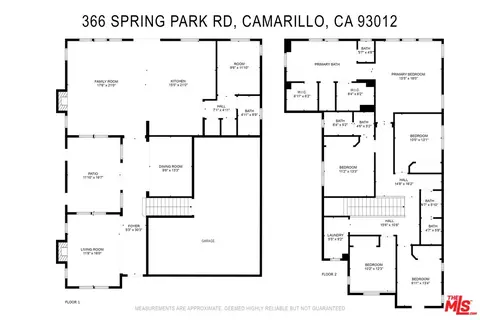 Floorplan - 366 Spring Park Rd, Camarillo, CA 93012 photo 1 of 1