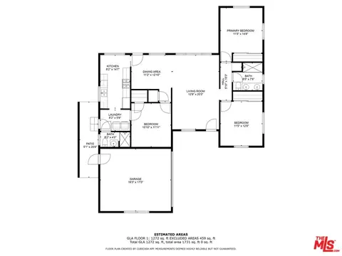 Floorplan - 13508 Bromwich St, Arleta, CA 91331 photo 1 of 1