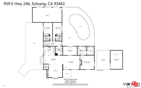 Floorplan - 959 E Highway 246, Solvang, CA 93463 photo 1 of 1