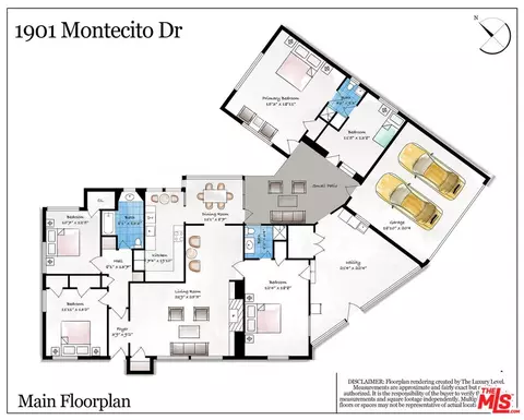 Floorplan - 1901 Montecito Dr, Glendale, CA 91208 photo 1 of 2