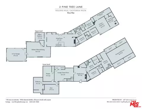 Floorplan - 2 Pine Tree Ln, Rolling Hills, CA 90274 photo 2 of 2