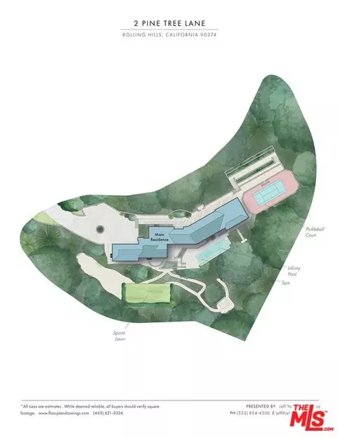 Floorplan - 2 Pine Tree Ln, Rolling Hills, CA 90274 photo 1 of 2