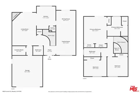 Floorplan - 18533 Lanark St, Reseda, CA 91335 photo 1 of 1