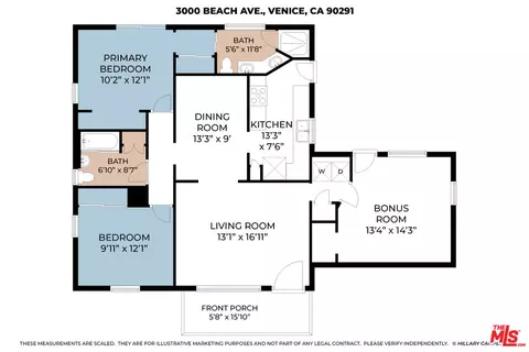 Floorplan - 3000 Beach Ave, Venice, CA 90291 photo 1 of 1