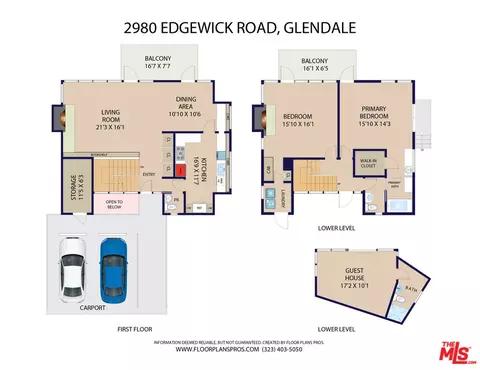 Floorplan - 2980 Edgewick Rd, Glendale, CA 91206 photo 1 of 1