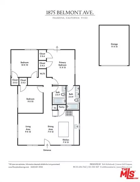 Floorplan - 1875 Belmont Ave, Pasadena, CA 91103 photo 1 of 1