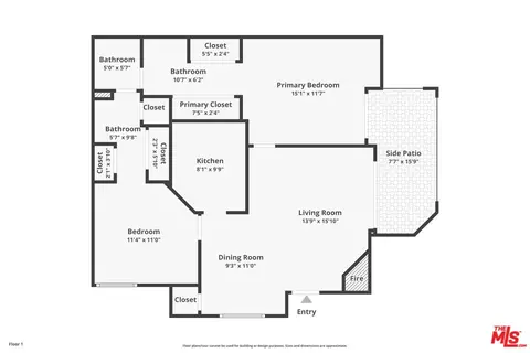 Floorplan - 7316 Quill Dr #8, Downey, CA 90242 photo 1 of 2