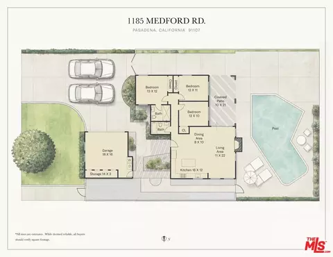 Floorplan - 1185 Medford Rd, Pasadena, CA 91107 photo 1 of 1