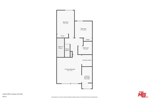 Floorplan - 15 Oak Cliff Dr, Phillips Ranch, CA 91766 photo 2 of 3