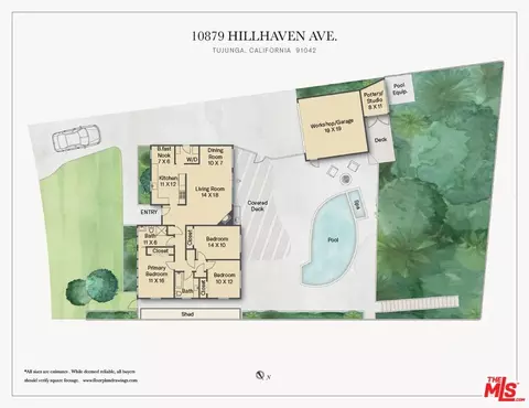 Floorplan - 10879 Hillhaven Ave, Tujunga, CA 91042 photo 1 of 1