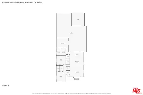 Floorplan - 4140 W Mcfarlane Ave, Burbank, CA 91505 photo 2 of 2