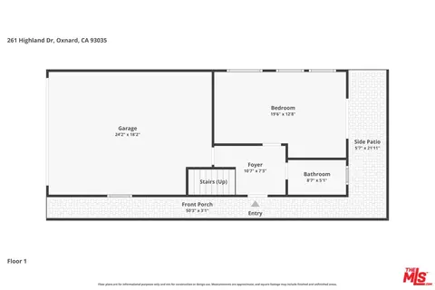 Floorplan - 261 Highland, Oxnard, CA 93035 photo 2 of 4
