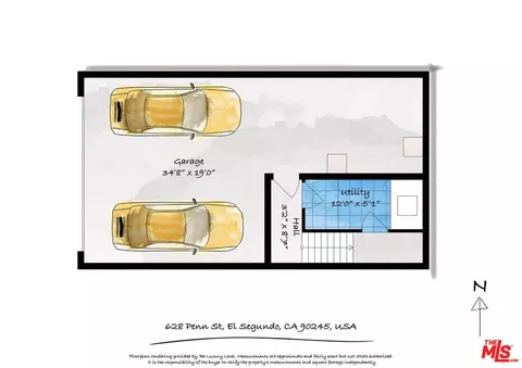 Floorplan - 628 Penn St, El Segundo, CA 90245 photo 1 of 3
