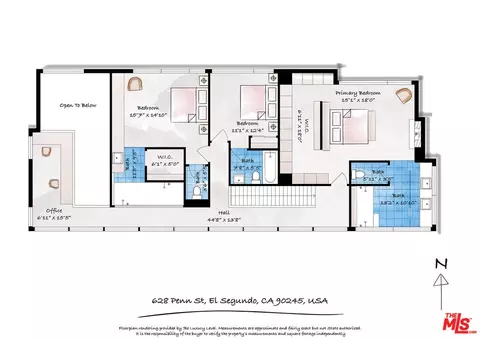 Floorplan - 628 Penn St, El Segundo, CA 90245 photo 3 of 3