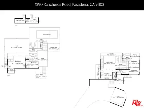 Floorplan - 1290 Rancheros Rd, Pasadena, CA 91103 photo 1 of 1