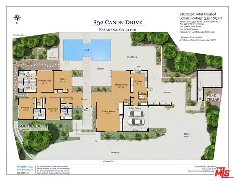 Floorplan - 832 Canon Dr, Pasadena, CA 91106 photo 1 of 1
