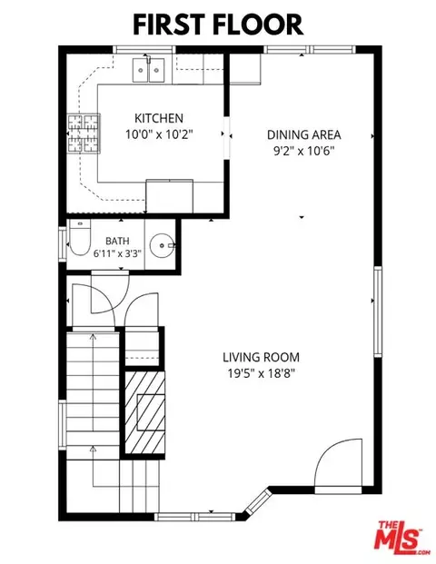 Floorplan - 154 N Meridith Ave #7, Pasadena, CA 91106 photo 1 of 3