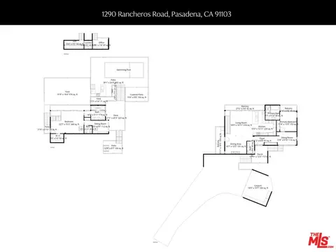 Floorplan - 1290 Rancheros Rd, Pasadena, CA 91103 photo 2 of 2