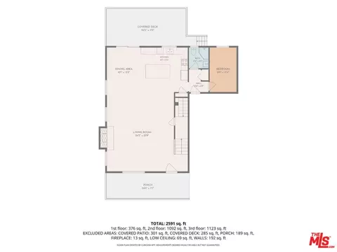 Floorplan - 1290 Rancheros Rd, Pasadena, CA 91103 photo 1 of 2
